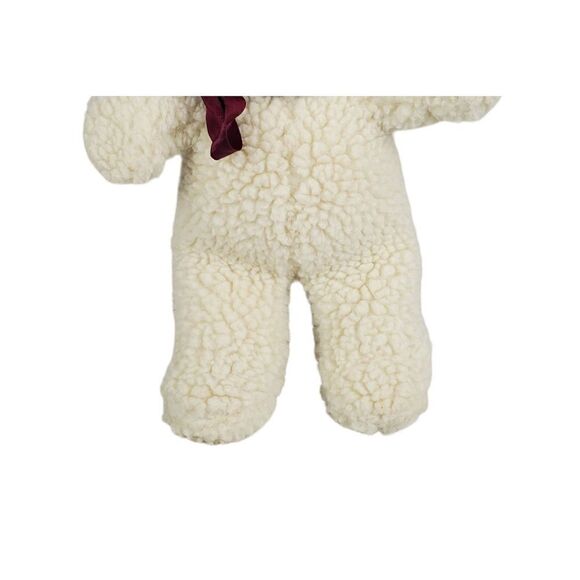 Vintage Etone Teddy Bear Plush 14" Cream Red Tongue Stuffed Animal Korea Lovey - Picture 7 of 11